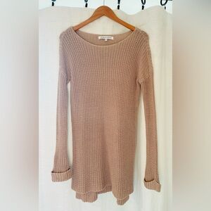 cupcakes & cashmere Beige Knit Sweater